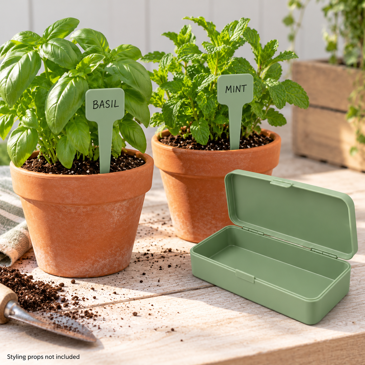 ORVETHORNE Plotmark Plant Labels & Storage Case