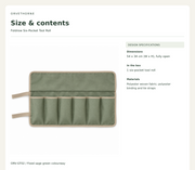 ORVETHORNE Foldrow Six-Pocket Tool Roll