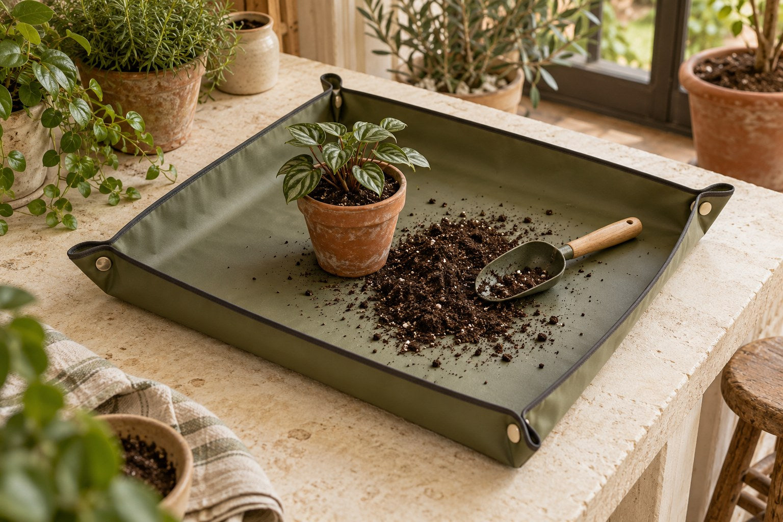 Repotting & Plant Care